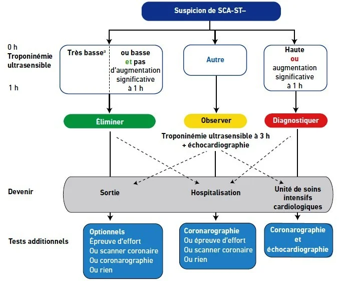 syndrome coronarien st moins