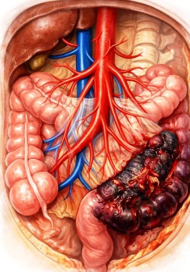 Infarctus mésentérique, ischémie mésentérique