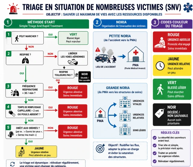 Triage SNV Le triage médical de plusieurs victimes SNV