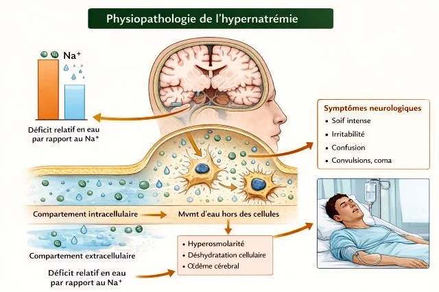 Hypernatrémie, physiopathologie et causes Hypernatrémie, physiopathologie et causes