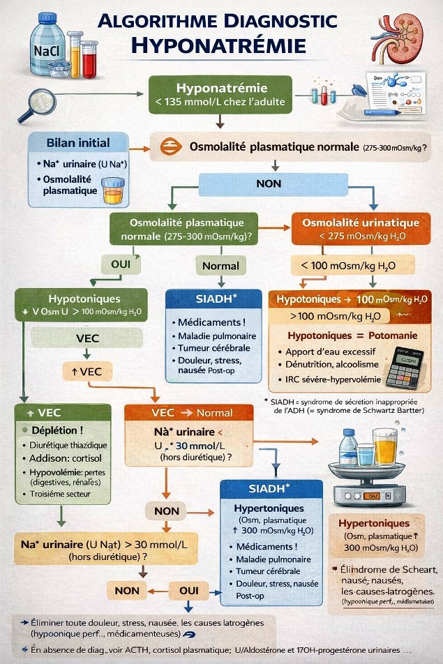 Hyponatrémie Hyponatrémie, causes et traitement