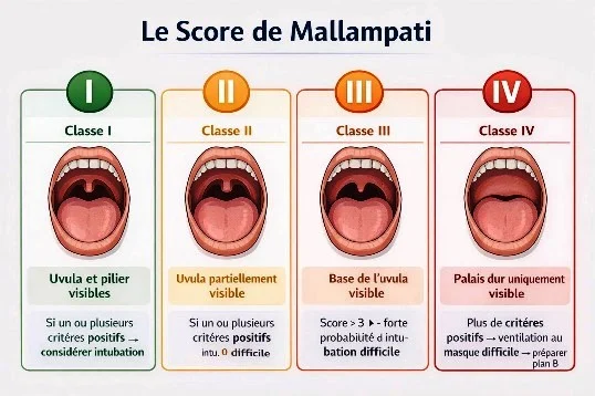 Score de Mallampati Score de Mallampati intubation difficile