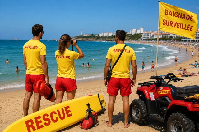 Sauveteurs sauvetage et secourisme sur la plage