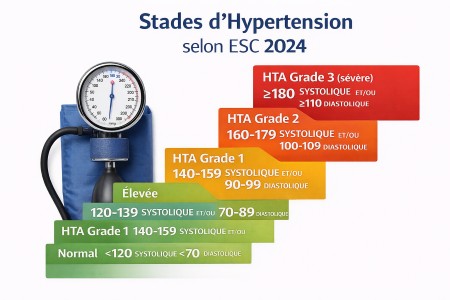 Stades de sévérité de l'hypertension