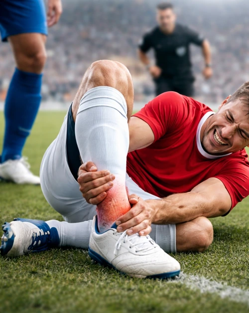 Entorse de cheville chez le sportif