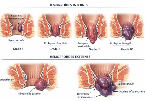 Hémorroïdes complications urgentes