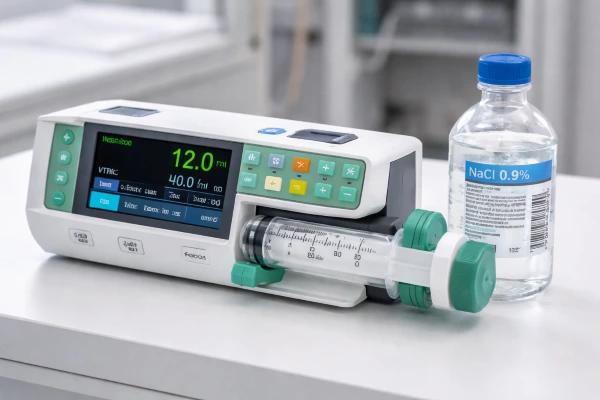 Pousse seringue électrique, soins infirmiers