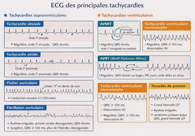 Diagnostic et traitement des tachycardes