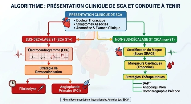 Algorithme prise en charge SCA d'après ESC 2026 Algorithme prise en charge SCA d'après ESC 2026