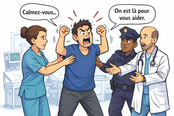Agitation aigue aux urgences, prise en charge