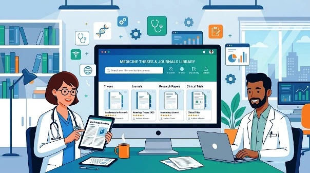Bibliothèque des thèses, mémoires, publications médicales