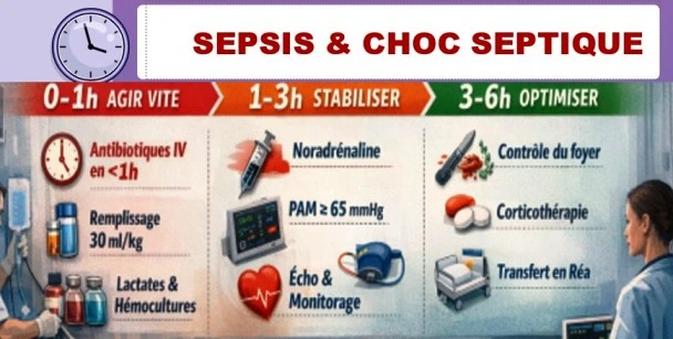 Sepsis et choc septique, SOFA, recommandations thérapeutiques récentes Sepsis et choc septique, SOFA, recommandations thérapeutiques récentes