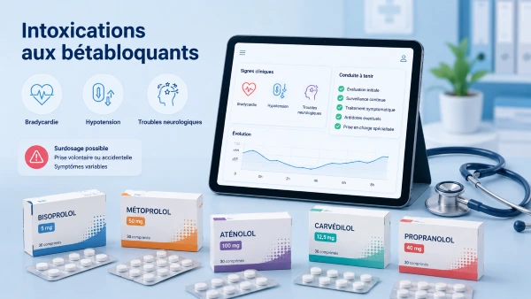 Médicaments bêtabloquants, risque toxique et antidotes aux urgences Médicaments bêtabloquants, risque toxique et antidotes aux urgences