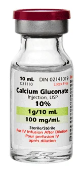 Gluconate de calcium antidote du surdosage magnesium