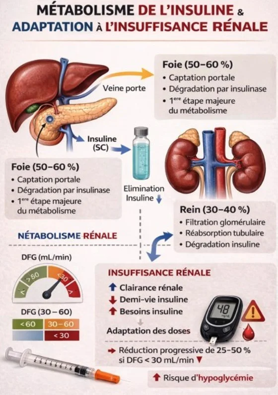 métabolisme de l'insuline insuline et insuffisance rénale
