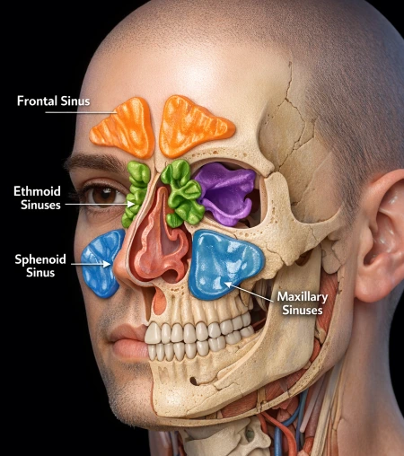 Sinusites aigue, anatomie