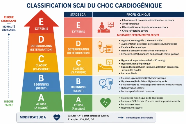 classification SCAI sévérité du choc cardiogénique