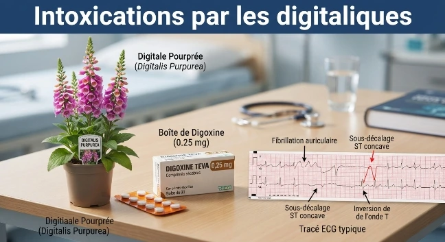 Médicament digitaline (digoxine), signes d'intoxication et traitement Médicament digitaline (digoxine), signes d'intoxication et traitement