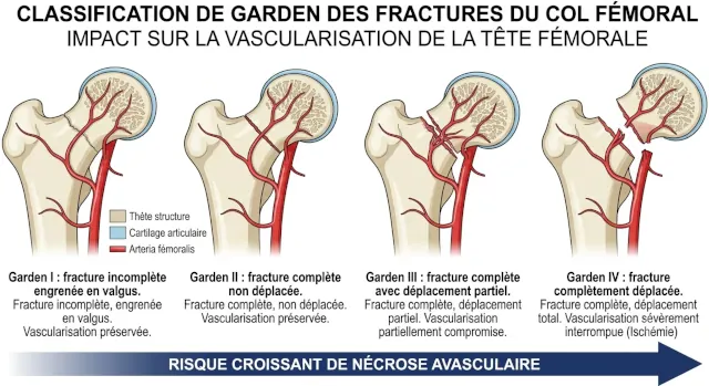 Fracture de la hanche classification de garden