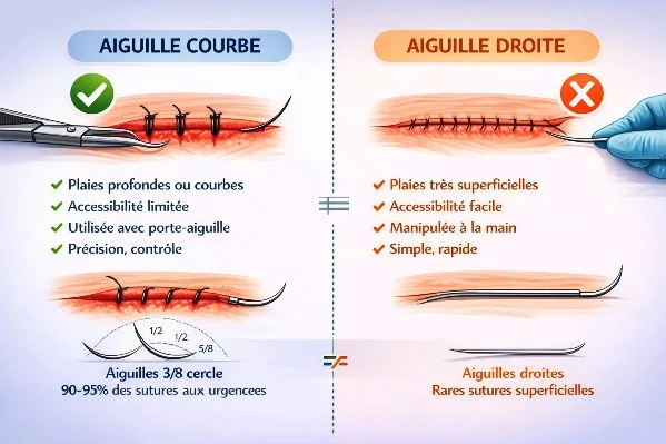 Points de suture Suture cutanée, points et technique